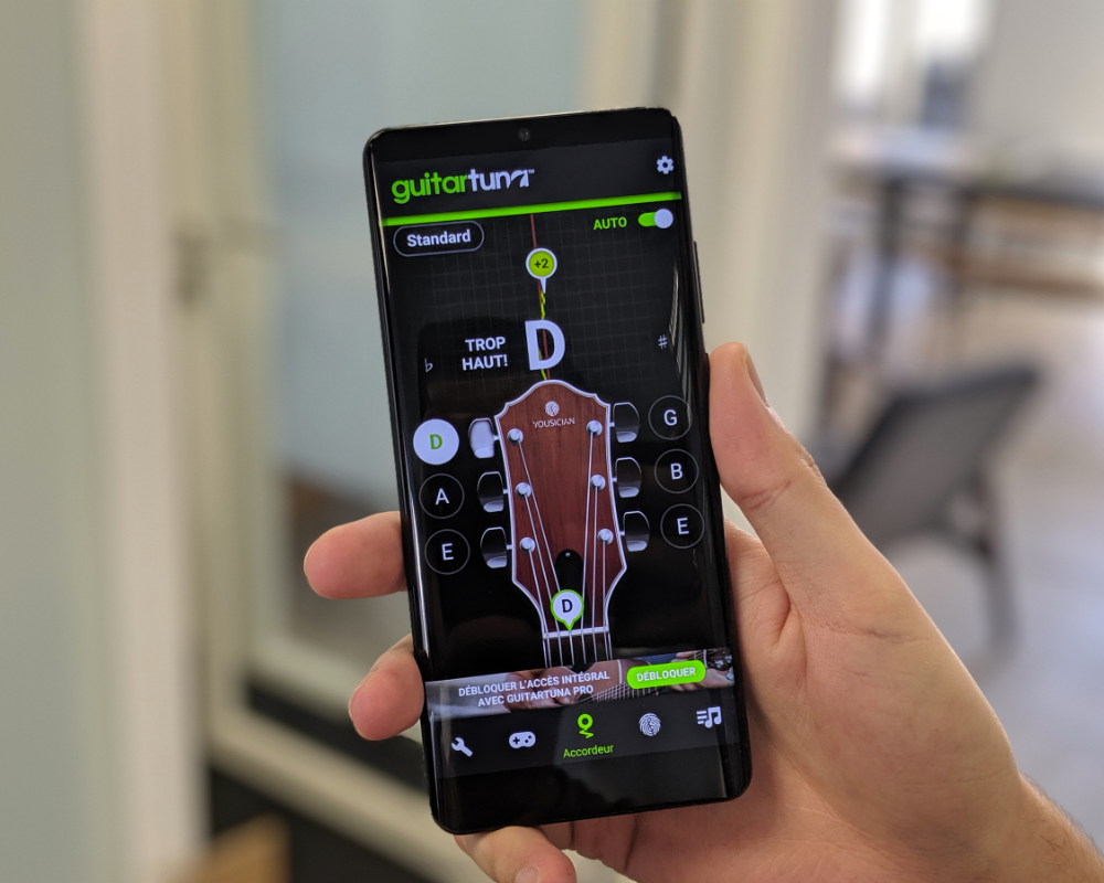 Application d'accordage de guitare