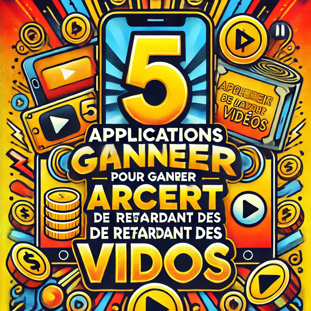 5 Applications pour Gagner de l'Argent en Regardant des Vidéos